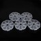 5 Pieces 8 Compartments Plastic Clear Round Craft Gem Beads Display Storage Case Box Organizer Container Divider Jewelry Box Sewing Box